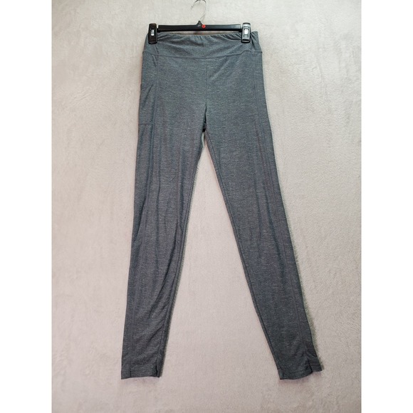 Lot Of 2 Ardene Activewear Leggings Women Medium Black Gray Polyester Skinny Leg - Picture 2 of 13